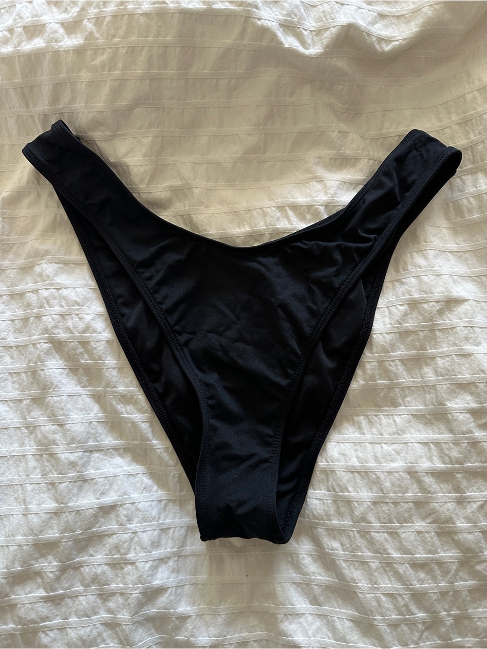 Garage Black High-Cut Bikini Bottom